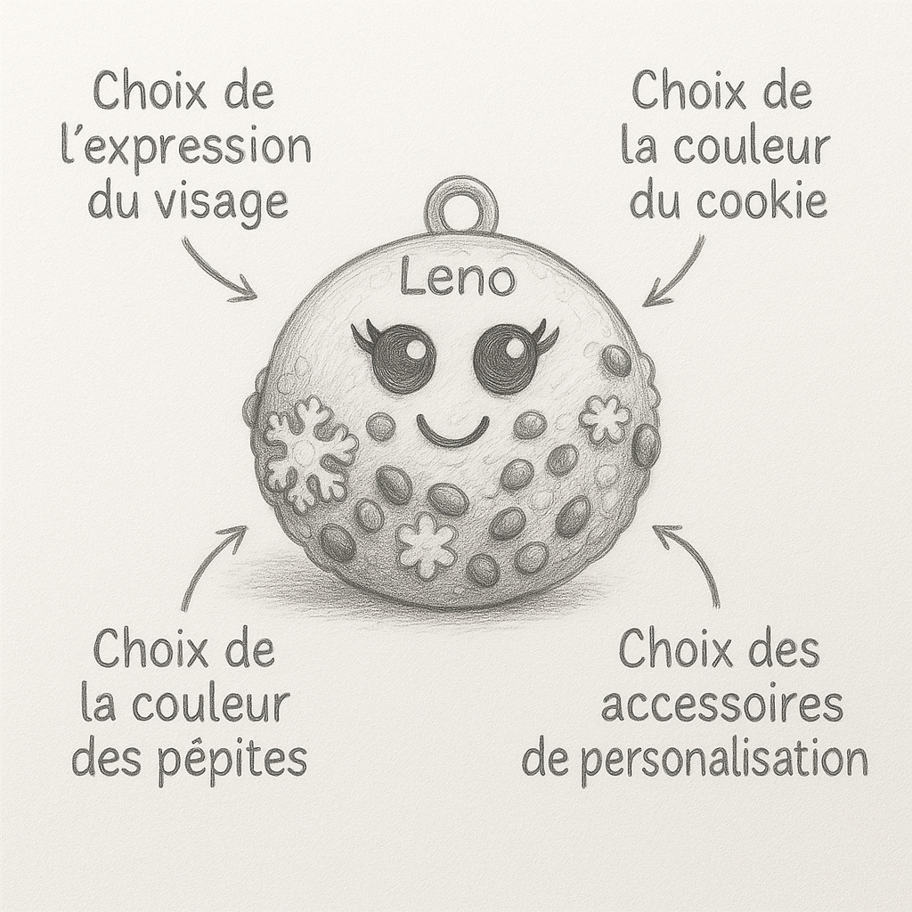 Galet cookie 100% personnalisé